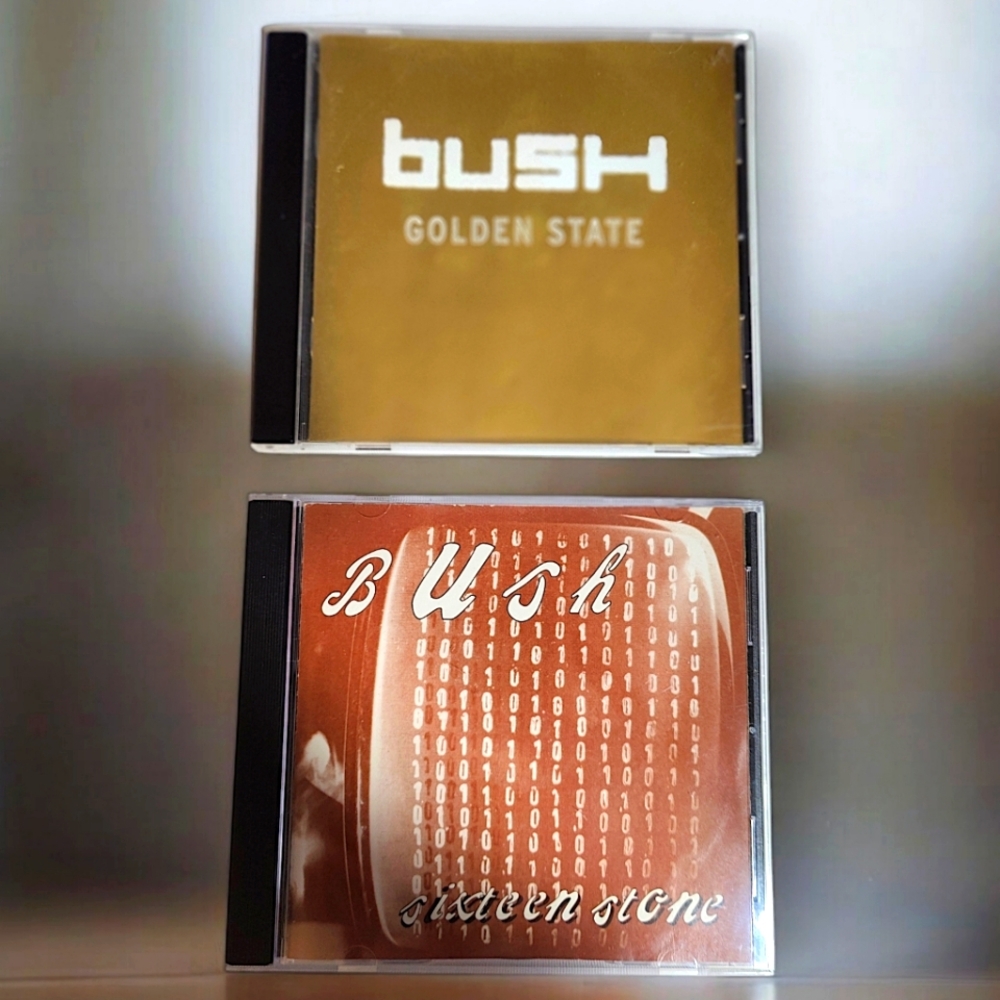 Bush 'Golden State' and 'Sixteen Stone' Audio Music CD Albums Set of 2
